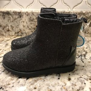 Black Glitter Cat Boots